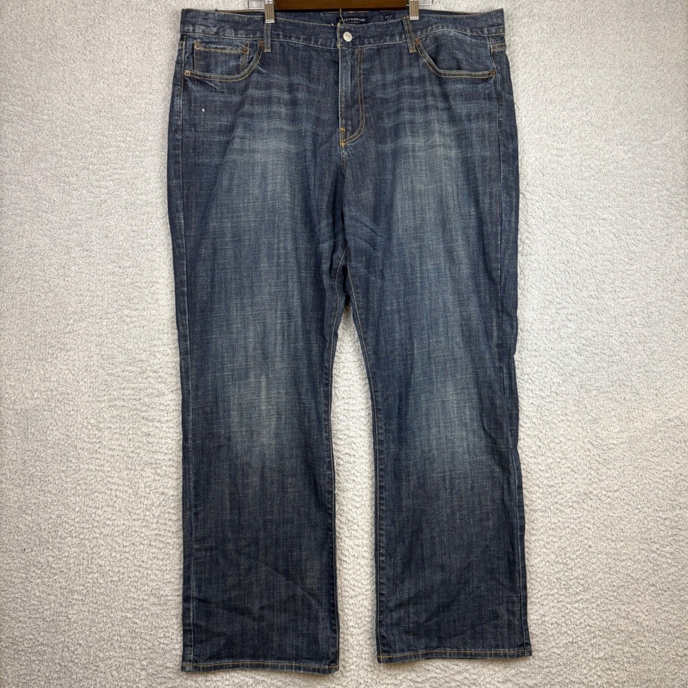 Lucky Brand Jeans Mens 42x32 Blue 367 Bootcut Faded Denim Workwear Stretch